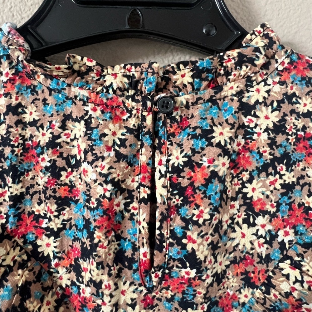 Mango Floral Embroidered Ruffle Dress - Picture 11 of 13